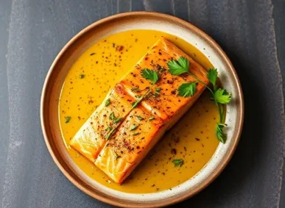 Saumon au pouvoir de moutarde