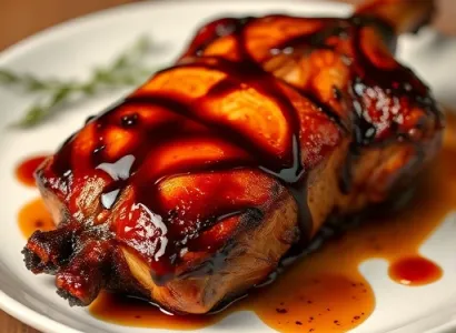 Canard rôti au vinaigre balsamique