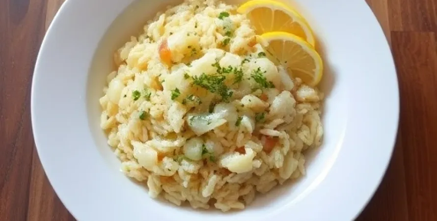 Risotto au citron et asperges