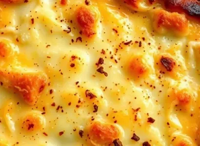 Gratin de fromages et piments