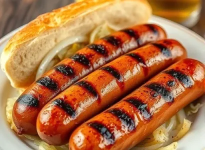 Saucisses grillées à l'allemande