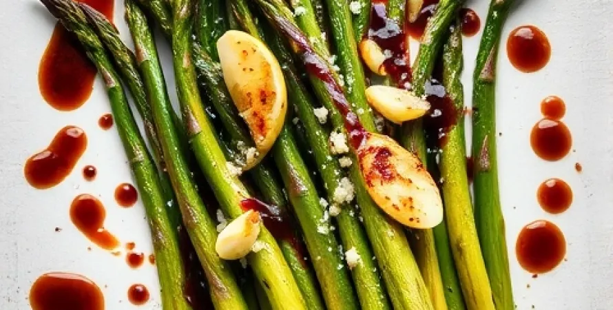 Asperges grillées au vinaigre balsamique
