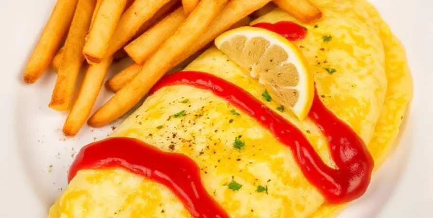 Omelette aux frites