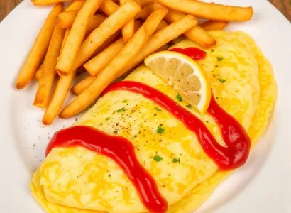 Omelette aux frites