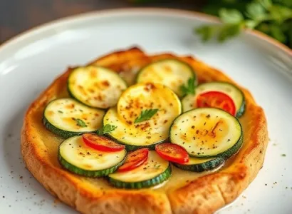 Tartine de zucchini au fromage