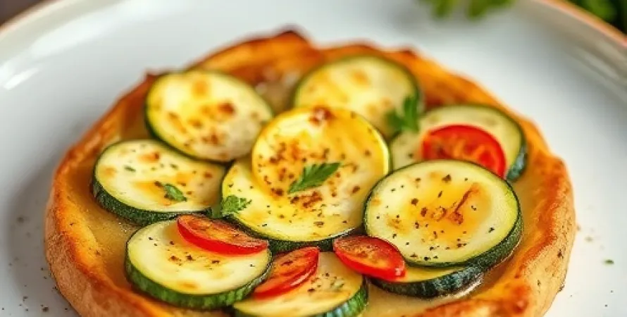 Tartine de zucchini au fromage