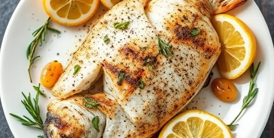Poisson au rub de méditerranée