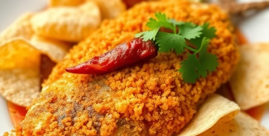 Poisson pané au chili