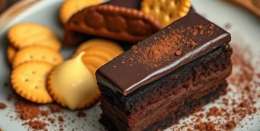 Gâteau au chocolat et au pudding