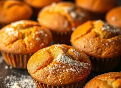 Muffins au cidre et au cannelle