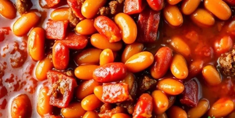 Casserole d'haricots et bacon