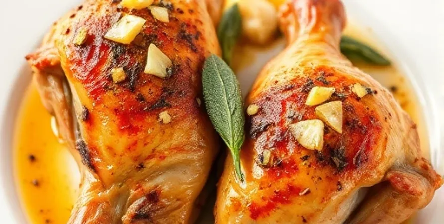 Cuisses de poulet au garlic