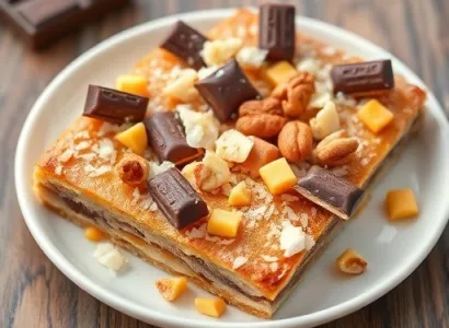 Barres au chocolat et au noix