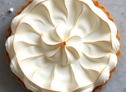 Tarte au cruste de graham et meringue
