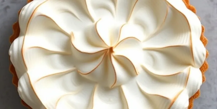 Tarte au cruste de graham et meringue