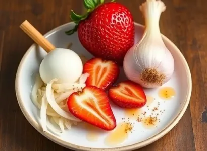 Salsa de fraises et myrtelles