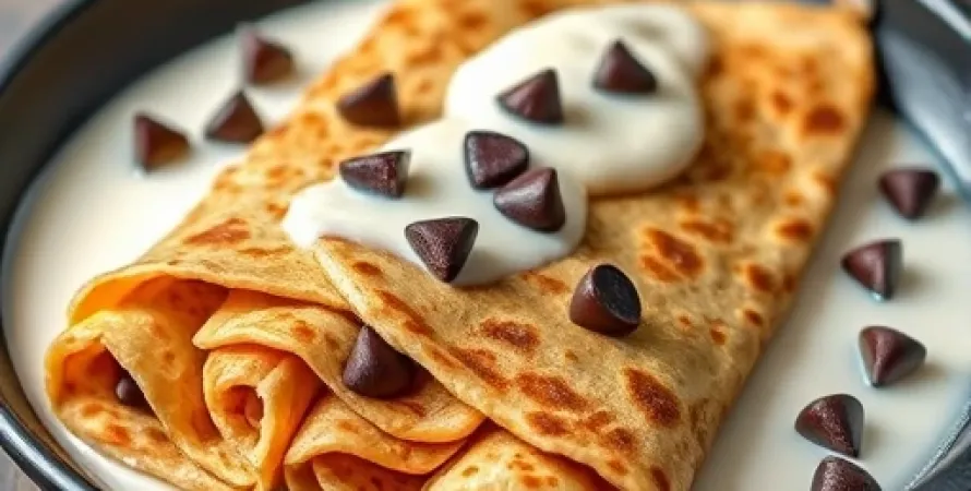 Crêpes d'avoine au chocolat