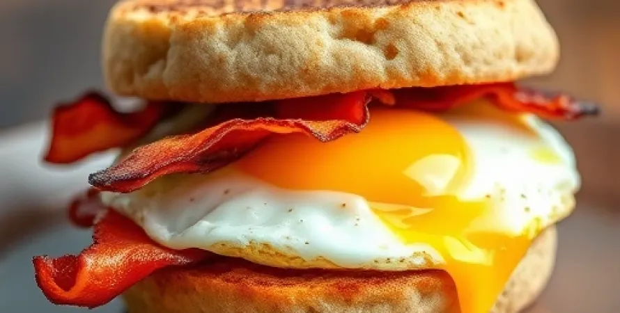 Sandwich de petit-déjeuner léger
