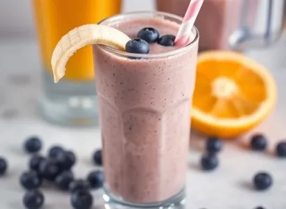 Smoothie banane-mures