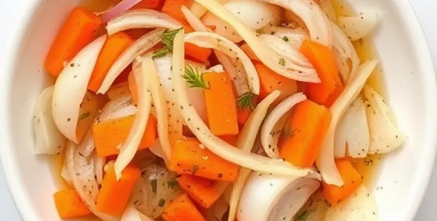 Oignons Vidalia marinés