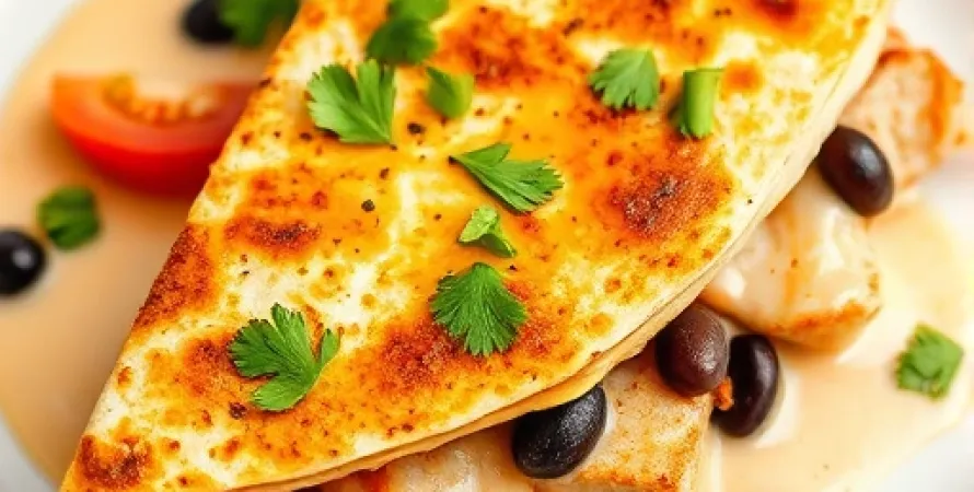 Quesadillas de poulet épicé