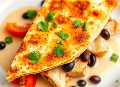 Quesadillas de poulet épicé