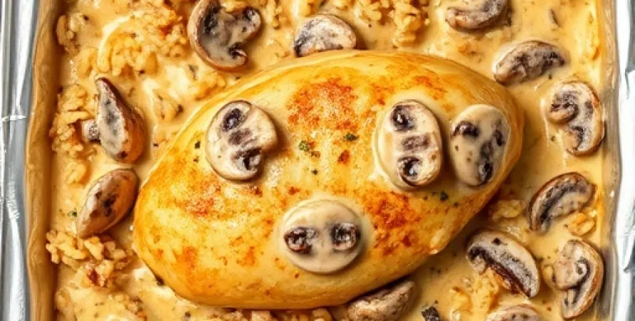 Casserole de poulet à la mushroom