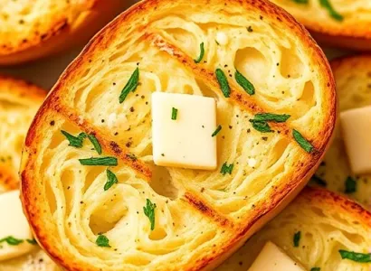 Pain au ail rôti au four