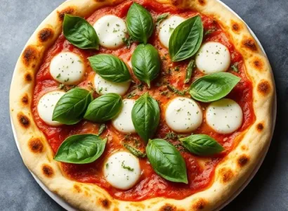 Pâte à pizza grillée