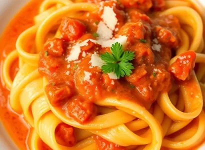 Fettuccines à la vodka