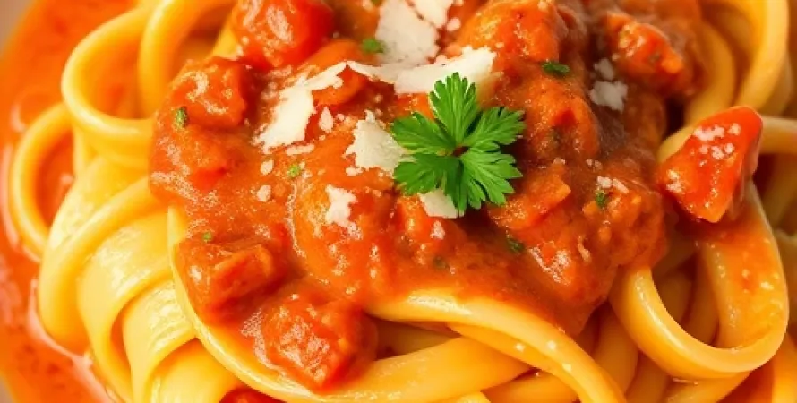 Fettuccines à la vodka