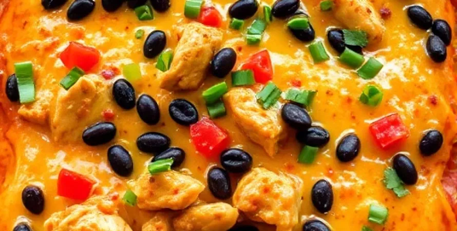 Poulet mexicain en couches