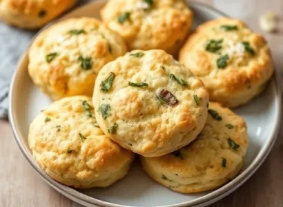Biscuits sans gluten au parmesan et sauge