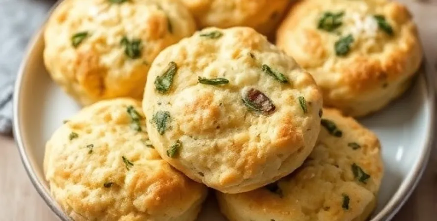 Biscuits sans gluten au parmesan et sauge