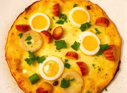 Frittata aux pommes de terre et oignon
