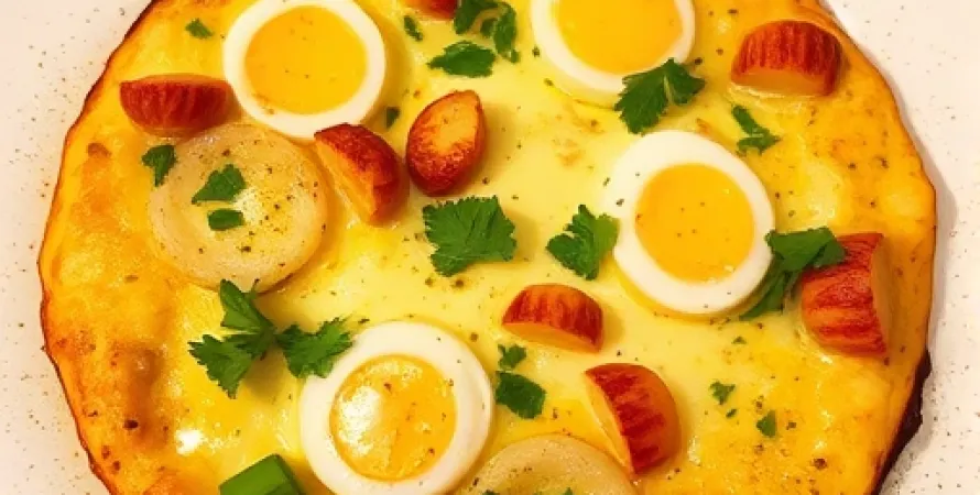 Frittata aux pommes de terre et oignon