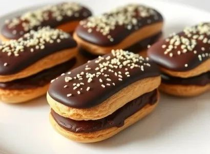 Éclairs au Chocolat Sans Sucre