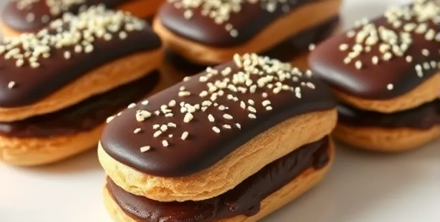 Éclairs au Chocolat Sans Sucre