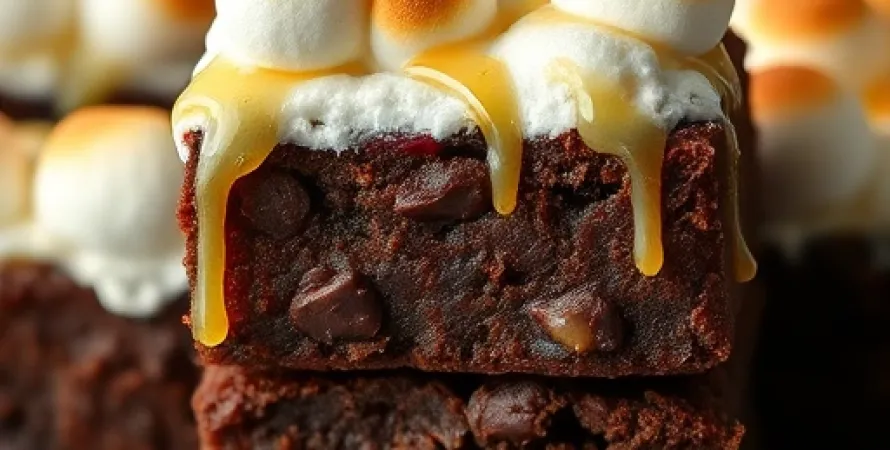 Brownies aux guenilles de marshmallow