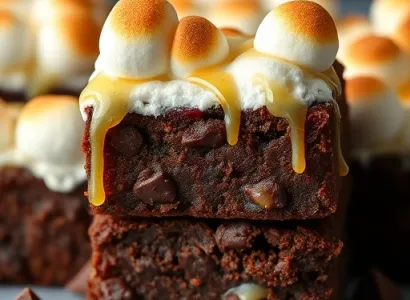 Brownies aux guenilles de marshmallow