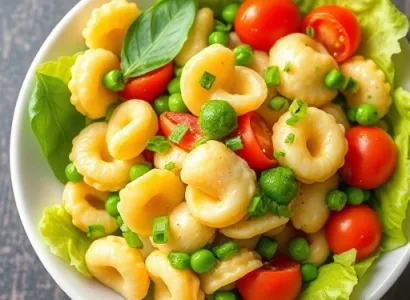 Salade de tortellini au basilic