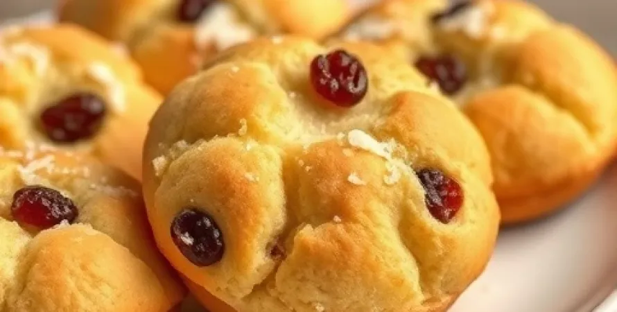 Biscuits au courant et noix de coco