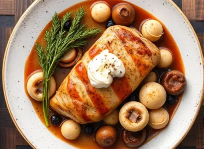 Poulet farci Marsala