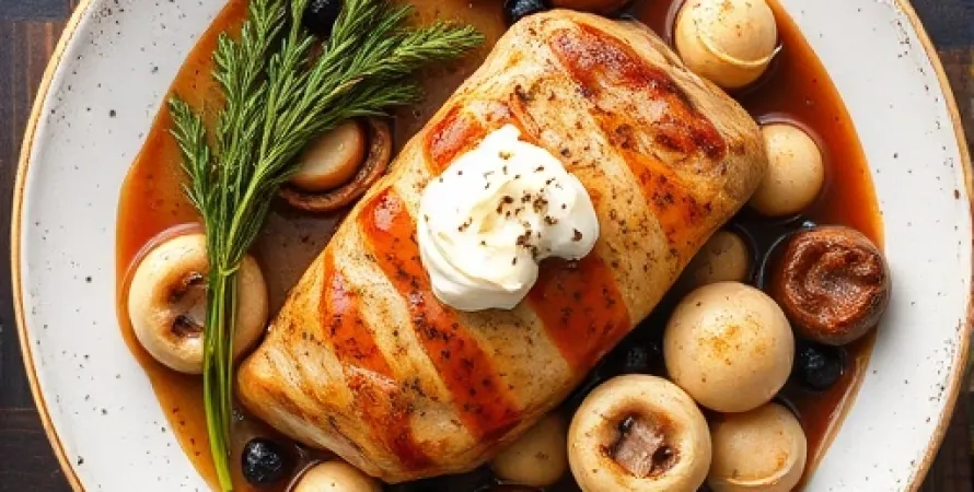 Poulet farci Marsala