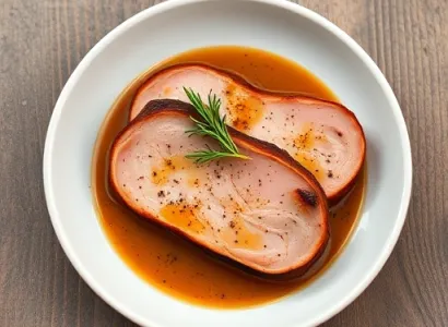 Jambon braisé au Madeira