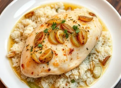 Poulet aux échalotes au vin blanc
