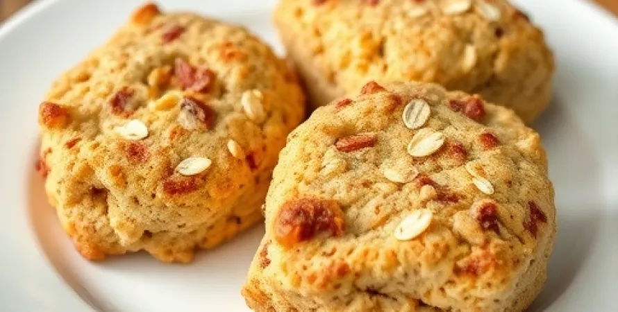 Scones aux flocons d'avoine et au canelle