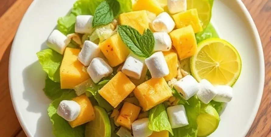Salade de fromage blanc à la lime