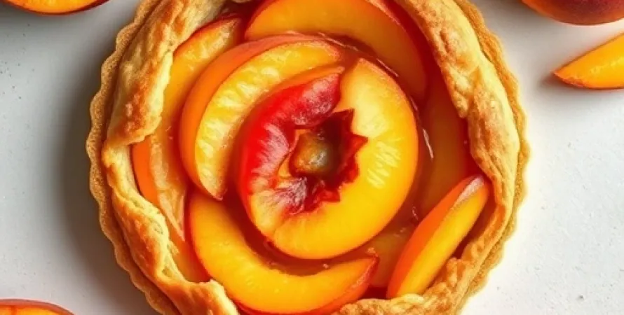 Tarte aux pêches