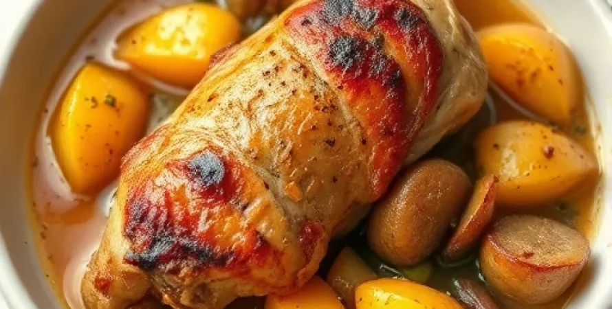 Recette Saute de poulet et pommes de terre
